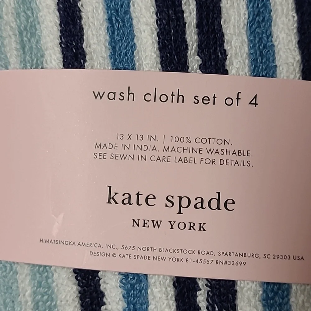 Kate Spade Stripes Bath Towel Set